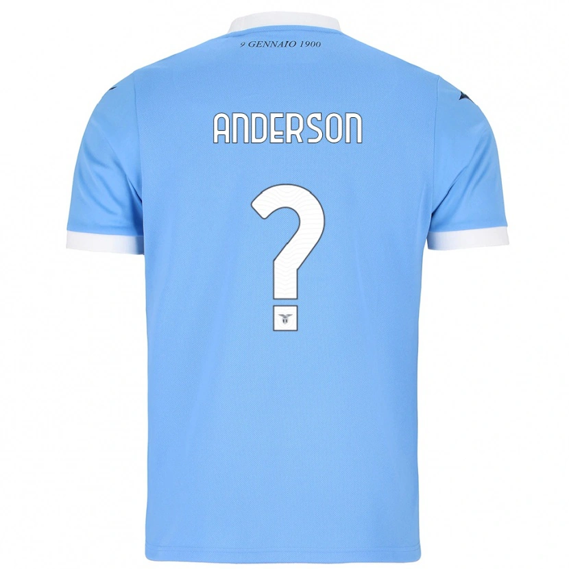 Danxen Män Andre Anderson #0 Himmelsblå Vit Hemmatröja Matchtröjor 2025/26 Tröjor T-Tröja