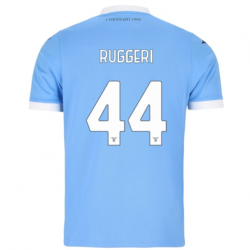Danxen Män Fabio Andrea Ruggeri #44 Himmelsblå Vit Hemmatröja Matchtröjor 2025/26 Tröjor T-Tröja