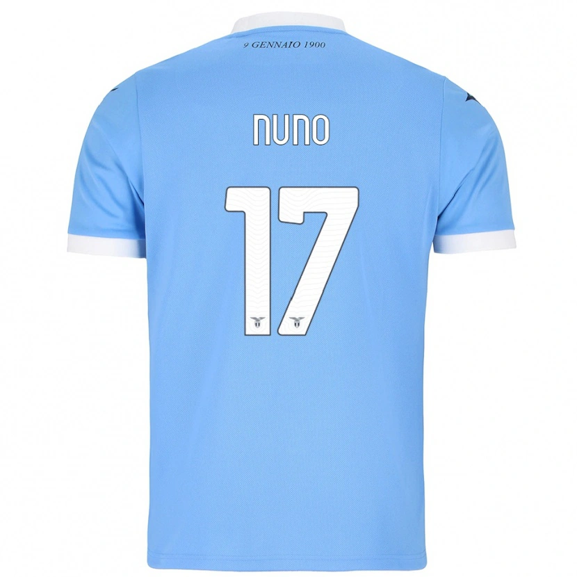 Danxen Män Nuno Tavares #17 Himmelsblå Vit Hemmatröja Matchtröjor 2025/26 Tröjor T-Tröja