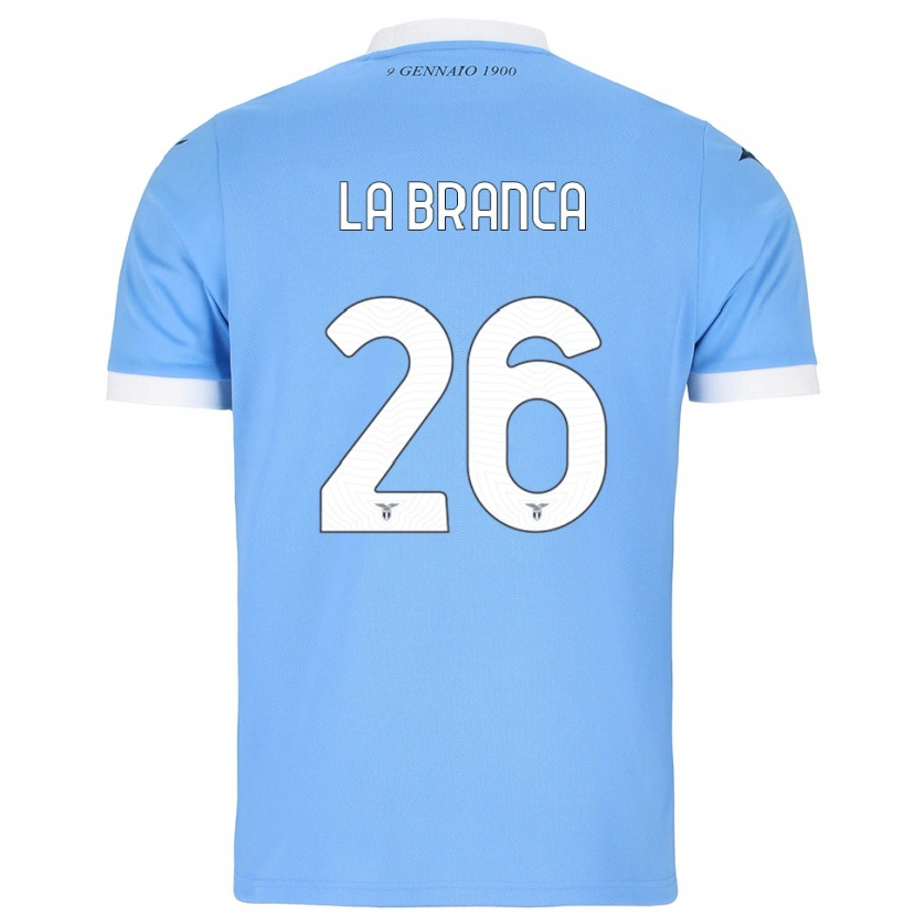 Danxen Män Ruggero La Branca #26 Himmelsblå Vit Hemmatröja Matchtröjor 2025/26 Tröjor T-Tröja