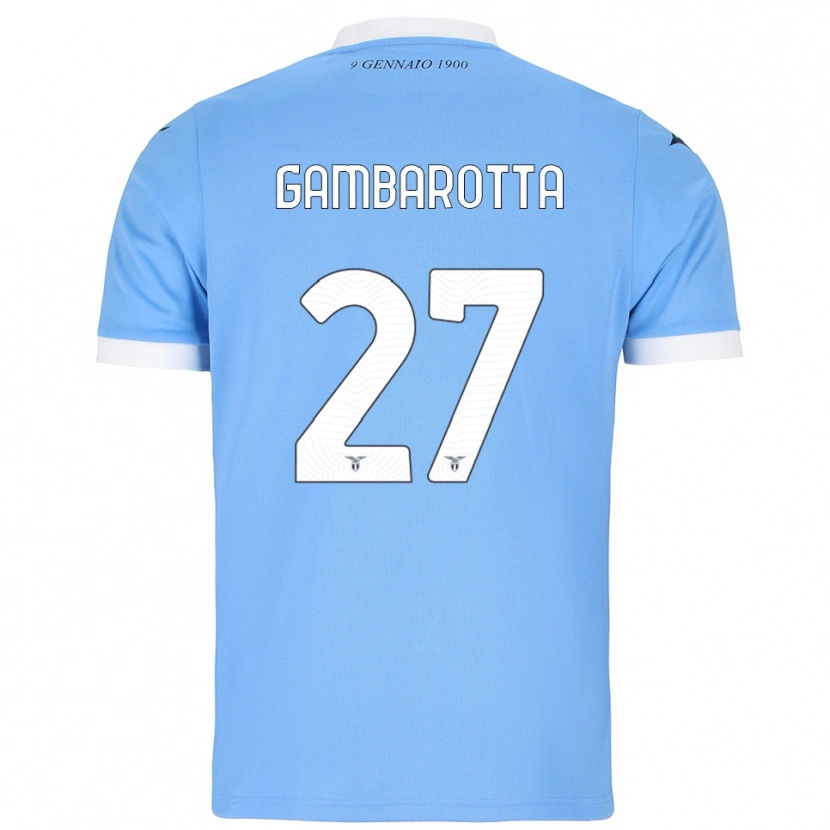 Danxen Män Margot Gambarotta #27 Himmelsblå Vit Hemmatröja Matchtröjor 2025/26 Tröjor T-Tröja