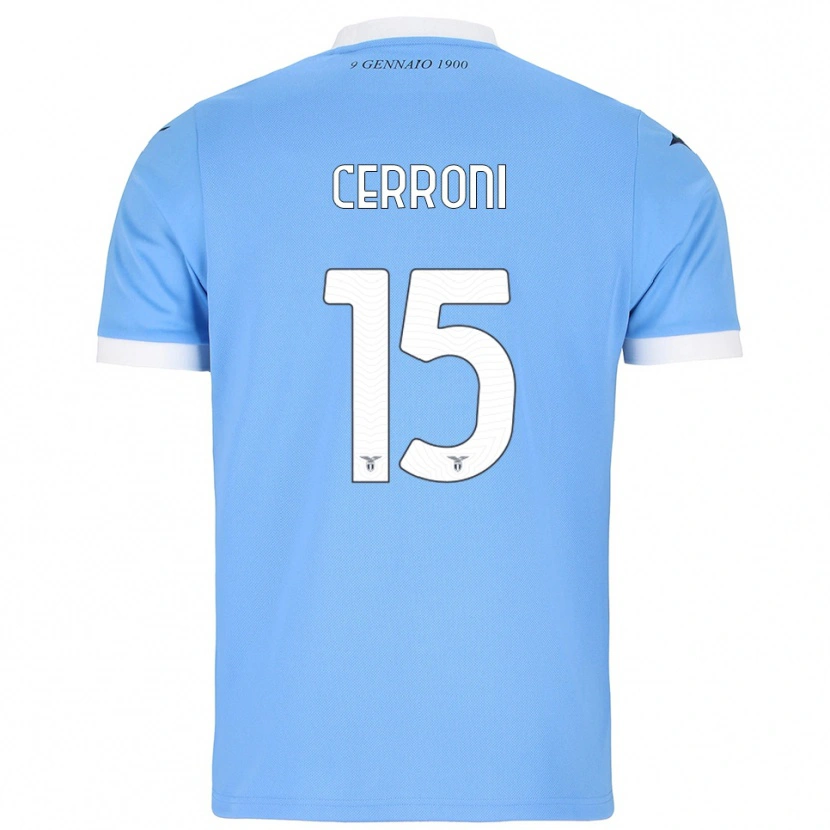 Danxen Män Leonardo Cerroni #15 Himmelsblå Vit Hemmatröja Matchtröjor 2025/26 Tröjor T-Tröja