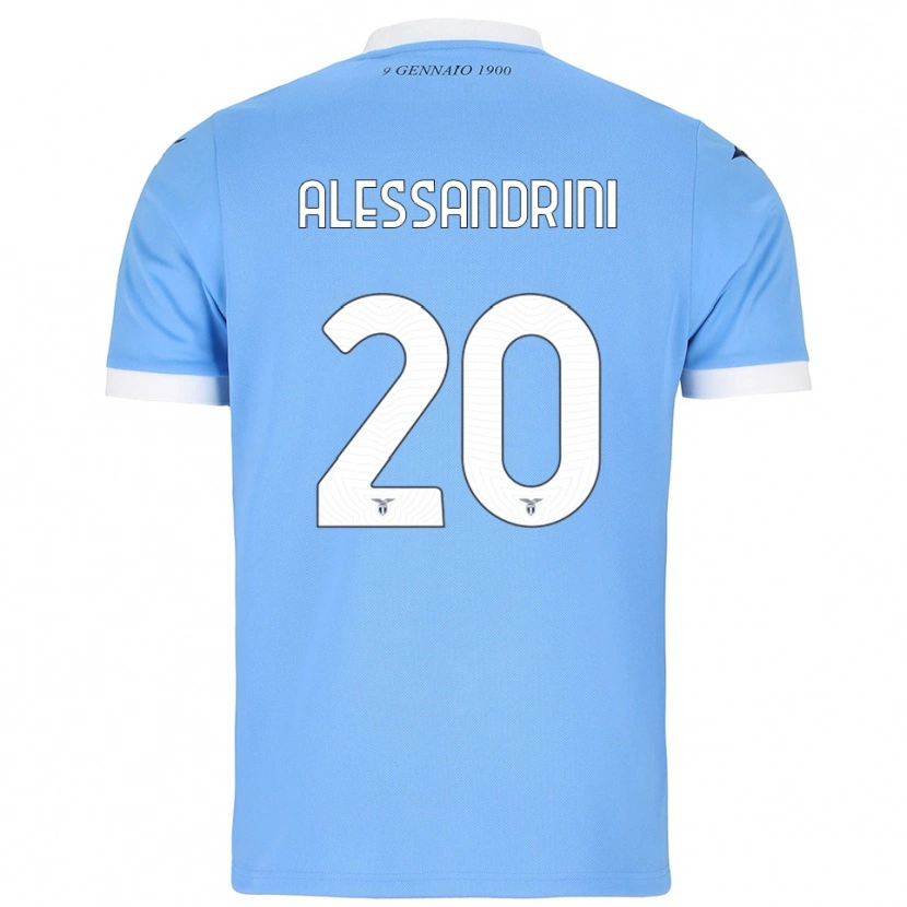 Danxen Män Fabrizio Alessandrini #20 Himmelsblå Vit Hemmatröja Matchtröjor 2025/26 Tröjor T-Tröja