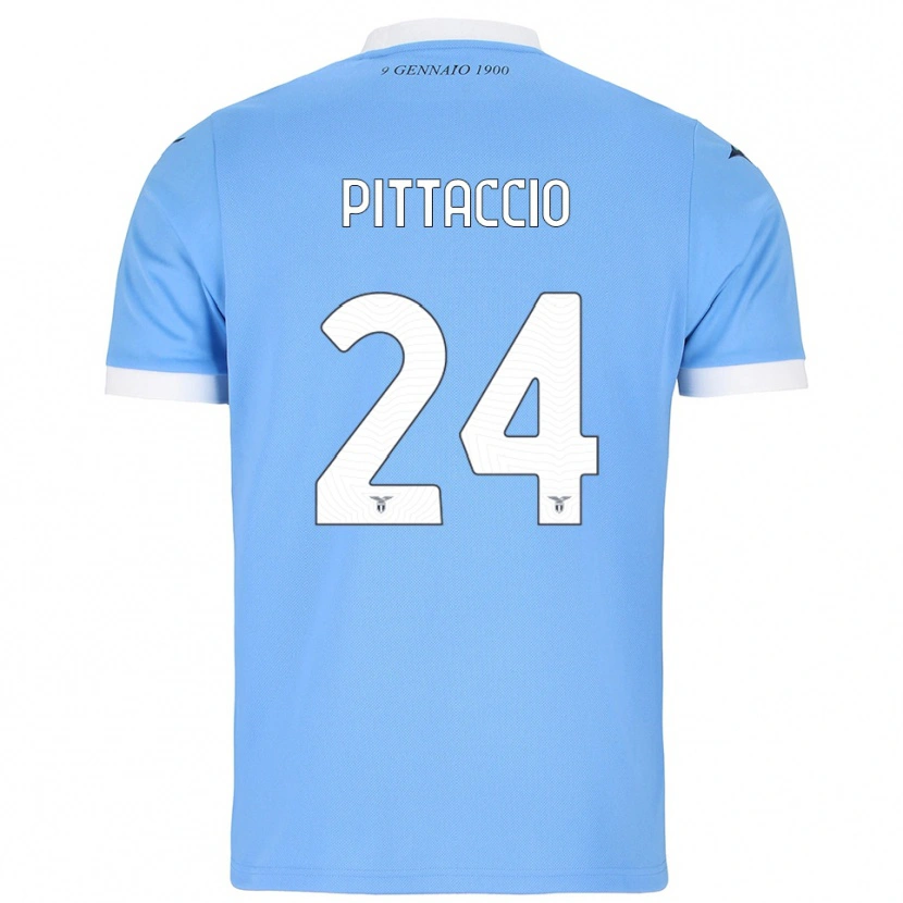 Danxen Män Francesca Pittaccio #24 Himmelsblå Vit Hemmatröja Matchtröjor 2025/26 Tröjor T-Tröja