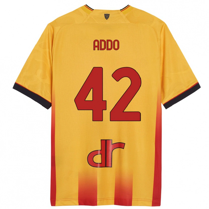 Danxen Män Vernon Addo #42 Gul Orange Hemmatröja Matchtröjor 2025/26 Tröjor T-Tröja