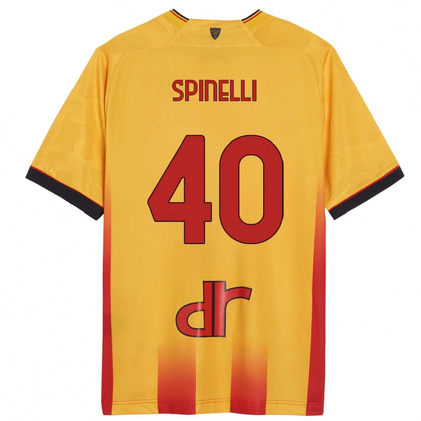 Danxen Män Nicolò Spinelli #40 Gul Orange Hemmatröja Matchtröjor 2025/26 Tröjor T-Tröja