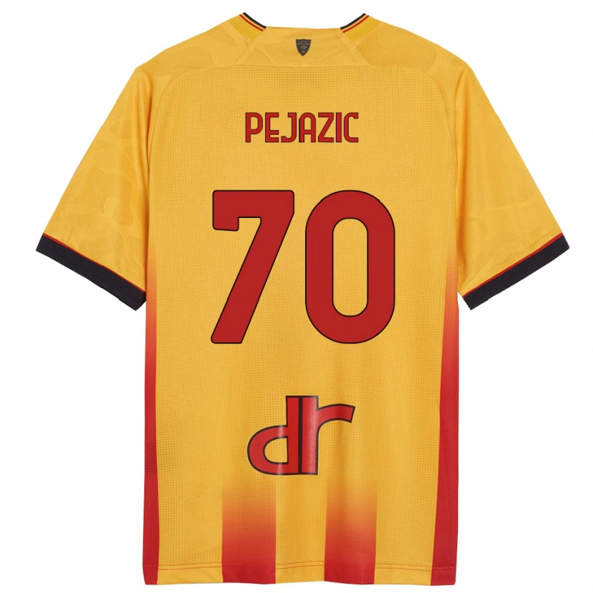 Danxen Män Mario Pejazic #70 Gul Orange Hemmatröja Matchtröjor 2025/26 Tröjor T-Tröja