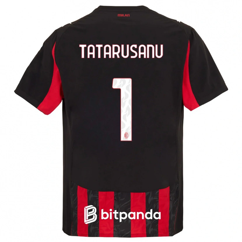 Danxen Män Ciprian Tatarusanu #1 Röd Svart Hemmatröja Matchtröjor 2025/26 Tröjor T-Tröja