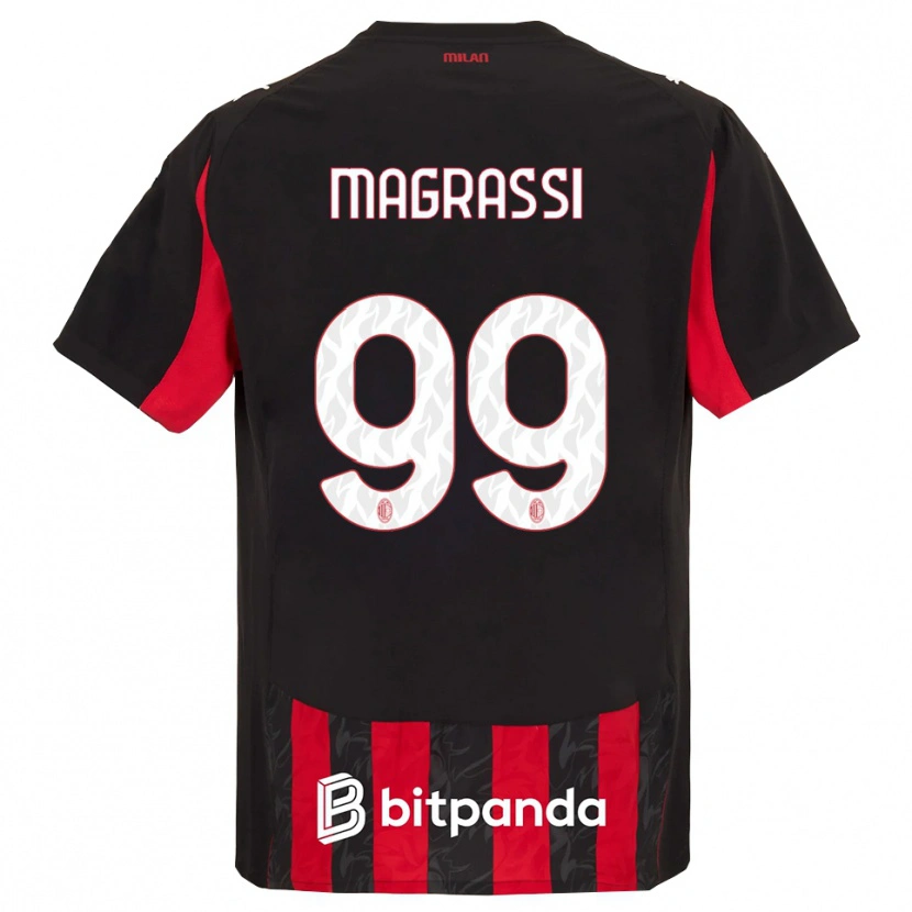 Danxen Män Andrea Magrassi #99 Röd Svart Hemmatröja Matchtröjor 2025/26 Tröjor T-Tröja