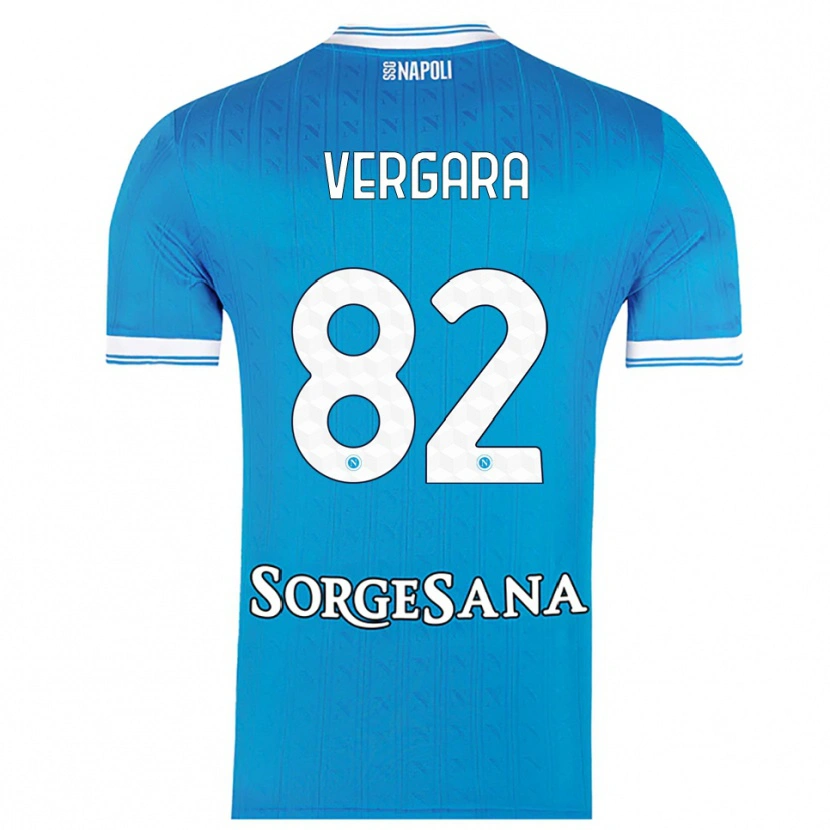 Danxen Män Antonio Vergara #82 Himmelsblå Vit Hemmatröja Matchtröjor 2025/26 Tröjor T-Tröja