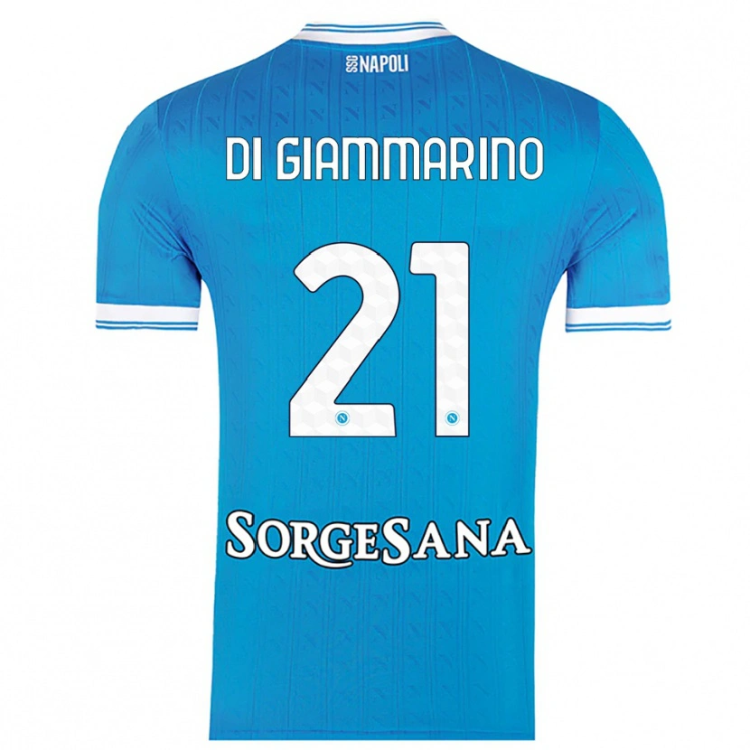 Danxen Män Virginia Di Giammarino #21 Himmelsblå Vit Hemmatröja Matchtröjor 2025/26 Tröjor T-Tröja