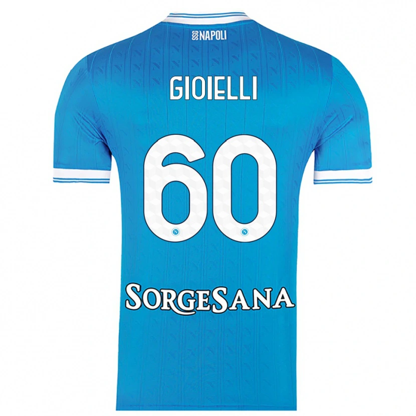 Danxen Män Francesco Gioielli #60 Himmelsblå Vit Hemmatröja Matchtröjor 2025/26 Tröjor T-Tröja