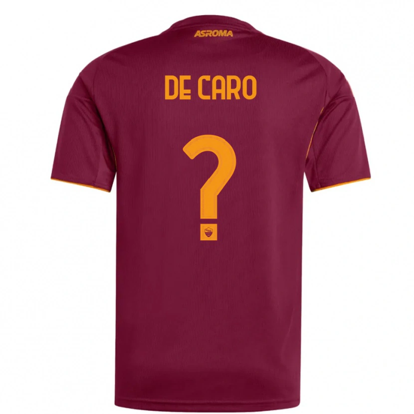 Danxen Män Lorenzo De Caro #0 Vinröd Orange Hemmatröja Matchtröjor 2025/26 Tröjor T-Tröja