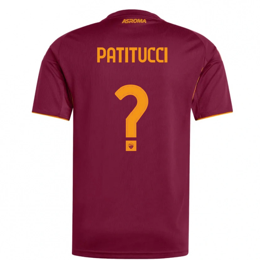 Danxen Män Christian Patitucci #0 Vinröd Orange Hemmatröja Matchtröjor 2025/26 Tröjor T-Tröja