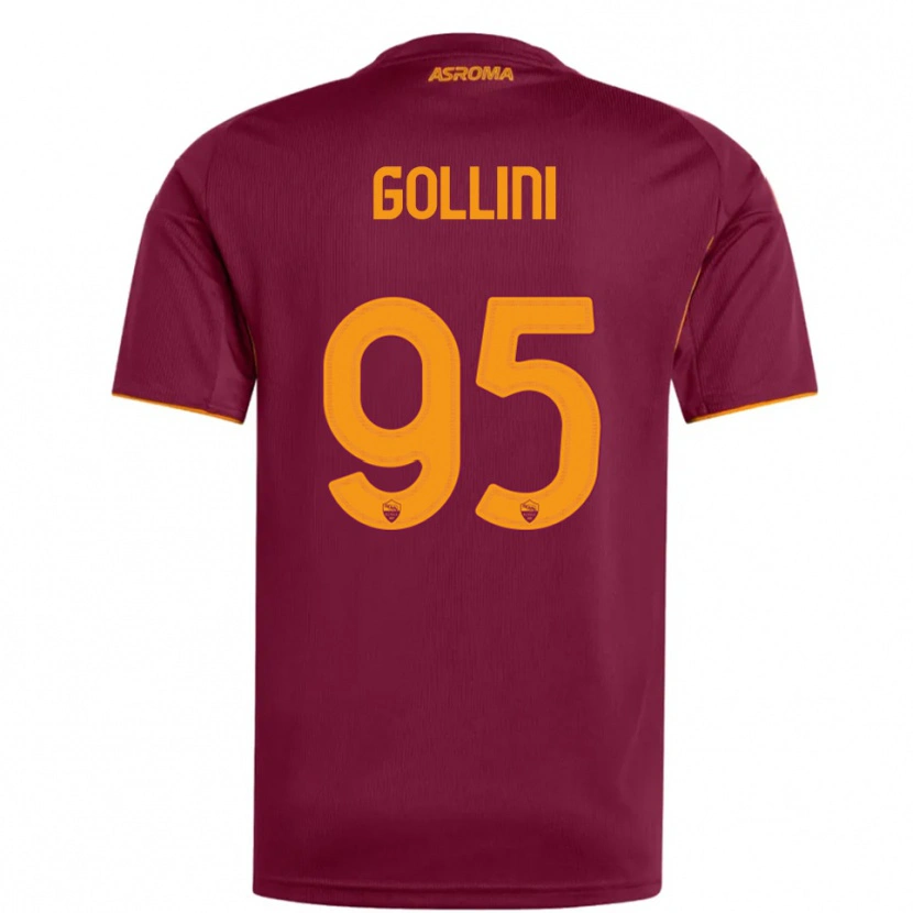 Danxen Män Pierluigi Gollini #95 Vinröd Orange Hemmatröja Matchtröjor 2025/26 Tröjor T-Tröja