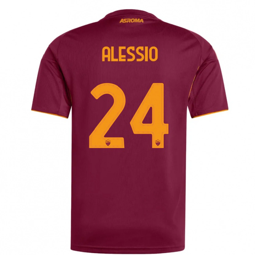 Danxen Män Filippo Alessio #24 Vinröd Orange Hemmatröja Matchtröjor 2025/26 Tröjor T-Tröja