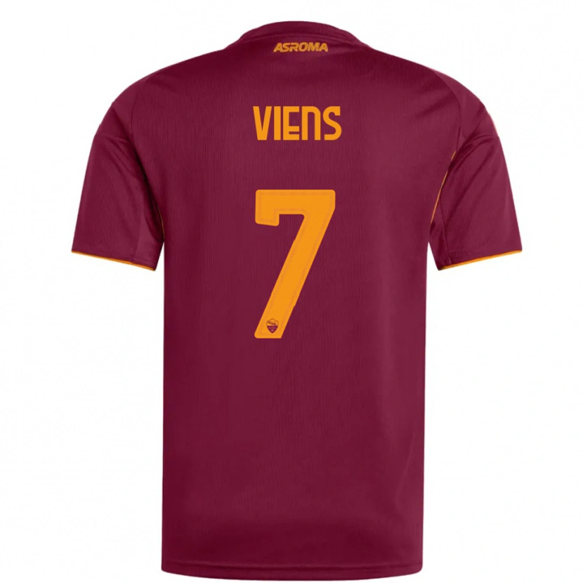 Danxen Män Évelyne Viens #7 Vinröd Orange Hemmatröja Matchtröjor 2025/26 Tröjor T-Tröja