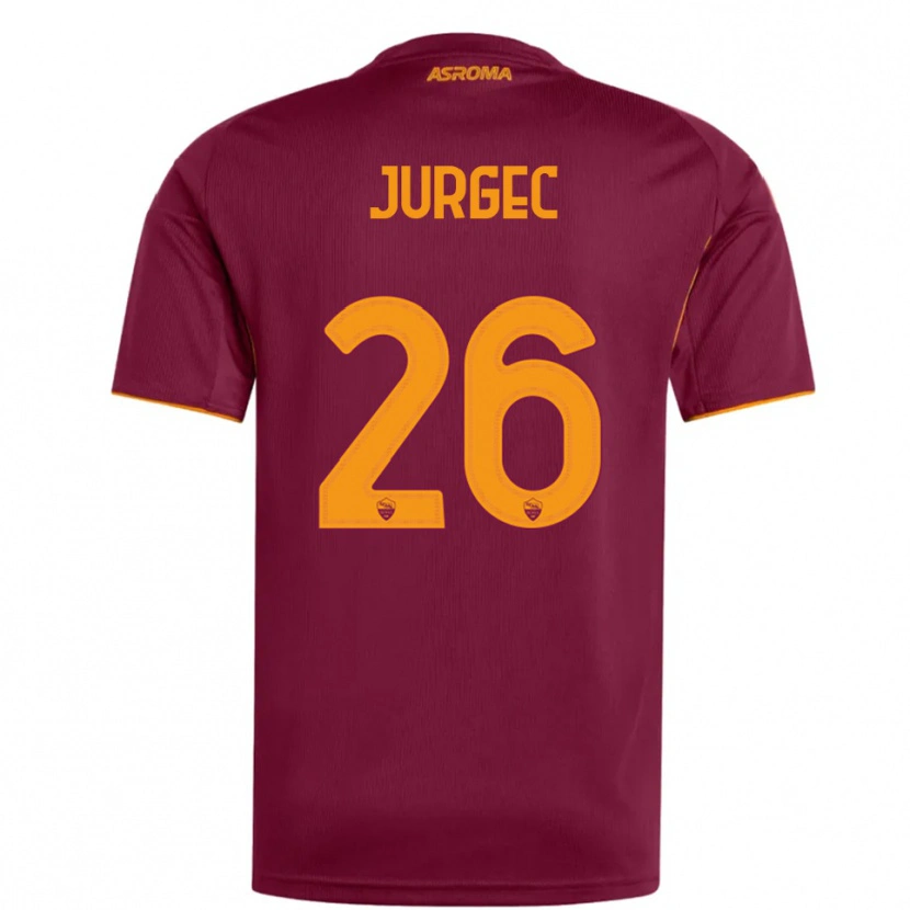 Danxen Män Jan Jurgec #26 Vinröd Orange Hemmatröja Matchtröjor 2025/26 Tröjor T-Tröja