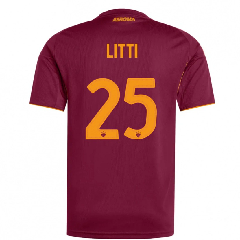 Danxen Män Marco Litti #25 Vinröd Orange Hemmatröja Matchtröjor 2025/26 Tröjor T-Tröja