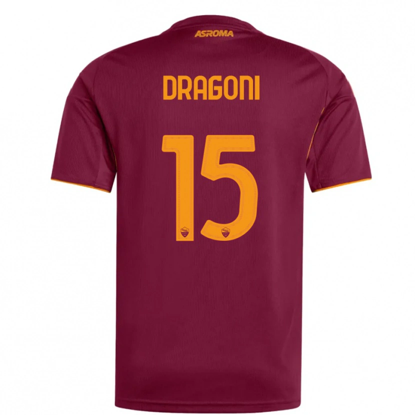 Danxen Män Giulia Dragoni #15 Vinröd Orange Hemmatröja Matchtröjor 2025/26 Tröjor T-Tröja