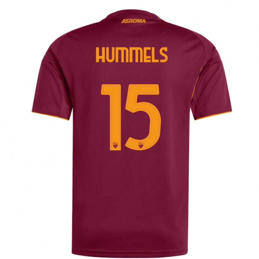 Danxen Män Mats Hummels #15 Vinröd Orange Hemmatröja Matchtröjor 2025/26 Tröjor T-Tröja