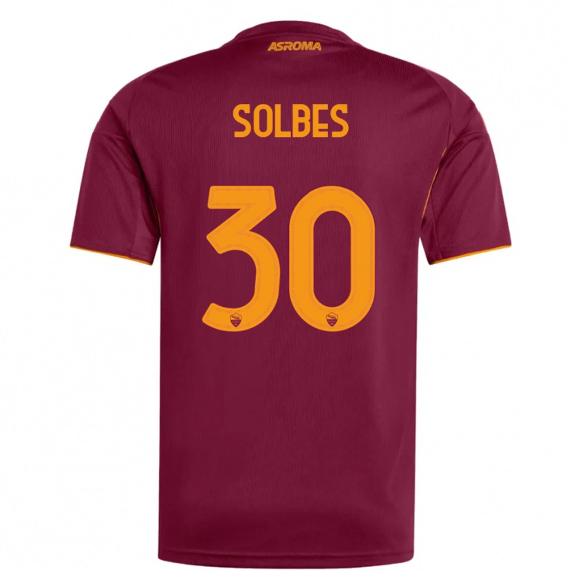 Danxen Män Ricardo Solbes #30 Vinröd Orange Hemmatröja Matchtröjor 2025/26 Tröjor T-Tröja
