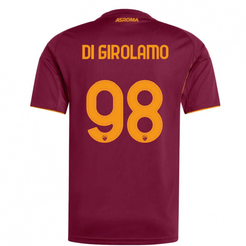 Danxen Män Anita Di Girolamo #98 Vinröd Orange Hemmatröja Matchtröjor 2025/26 Tröjor T-Tröja
