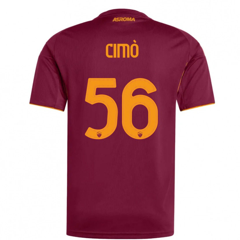 Danxen Män Giada Cimò #56 Vinröd Orange Hemmatröja Matchtröjor 2025/26 Tröjor T-Tröja