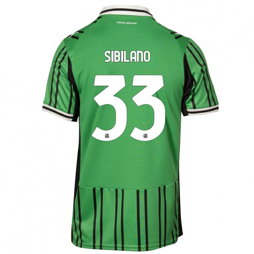 Danxen Män Alessio Sibilano #33 Grön Svart Hemmatröja Matchtröjor 2025/26 Tröjor T-Tröja