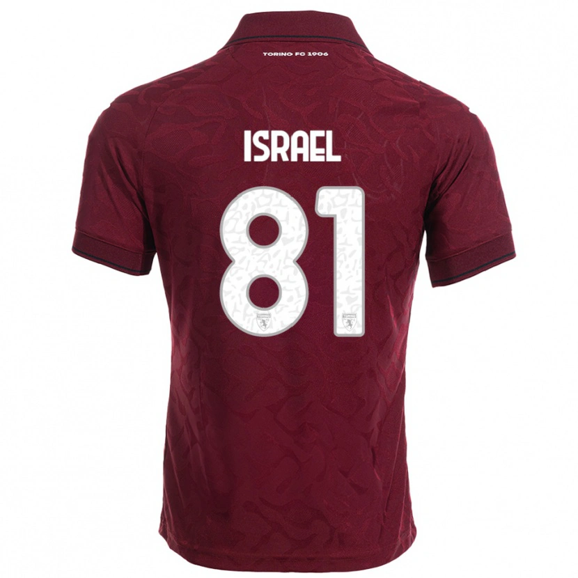 Danxen Män Franco Israel #81 Vinröd Vit Hemmatröja Matchtröjor 2025/26 Tröjor T-Tröja