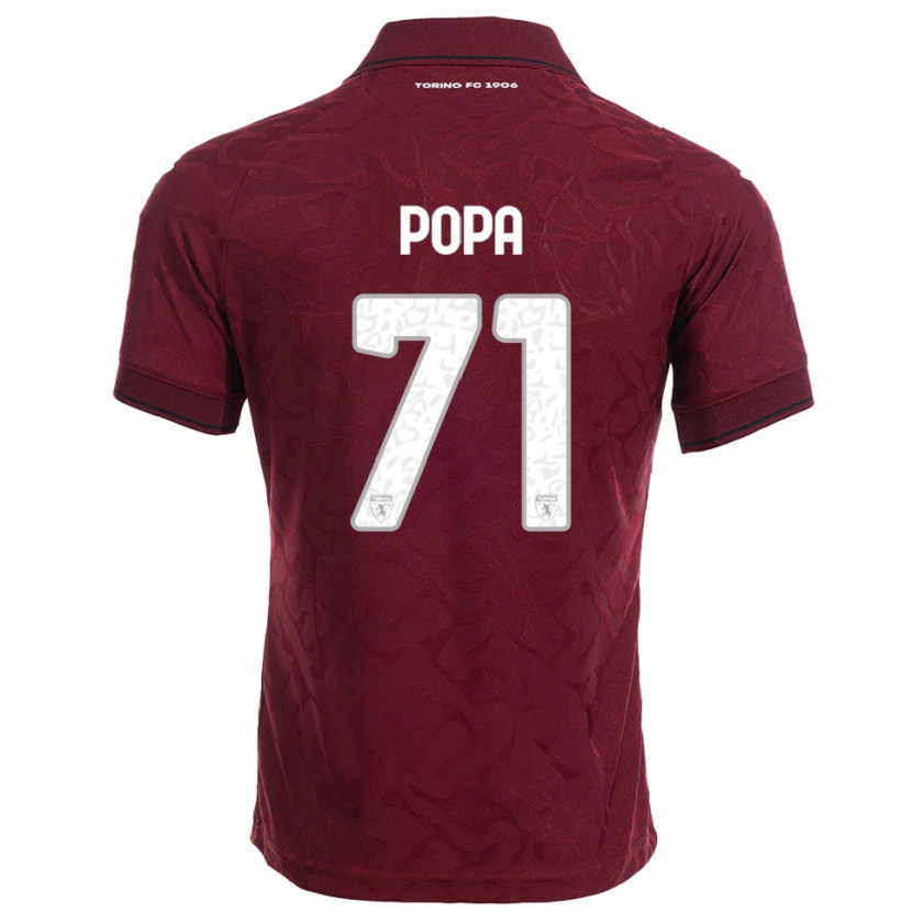 Danxen Män Mihai Popa #71 Vinröd Vit Hemmatröja Matchtröjor 2025/26 Tröjor T-Tröja