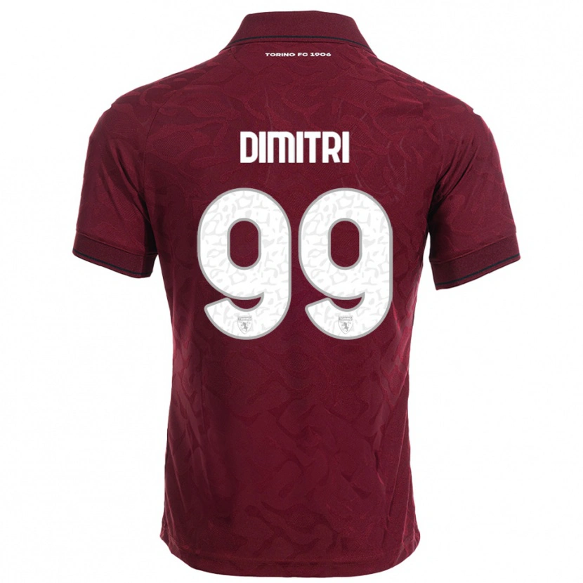 Danxen Män Matteo Dimitri #99 Vinröd Vit Hemmatröja Matchtröjor 2025/26 Tröjor T-Tröja