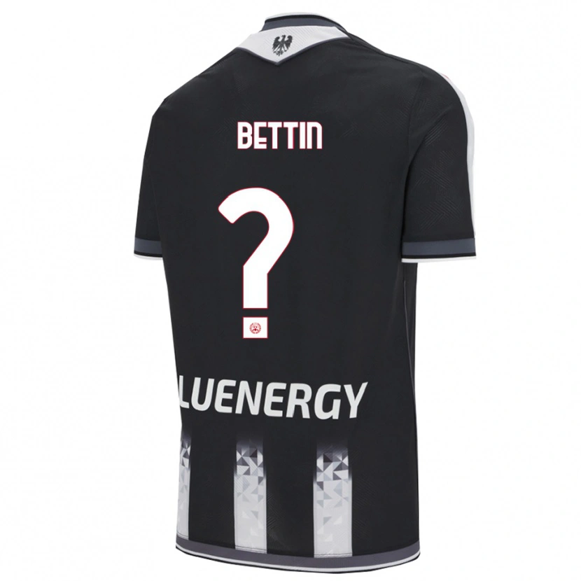 Danxen Män Matteo Bettin #0 Svart Vit Hemmatröja Matchtröjor 2025/26 Tröjor T-Tröja