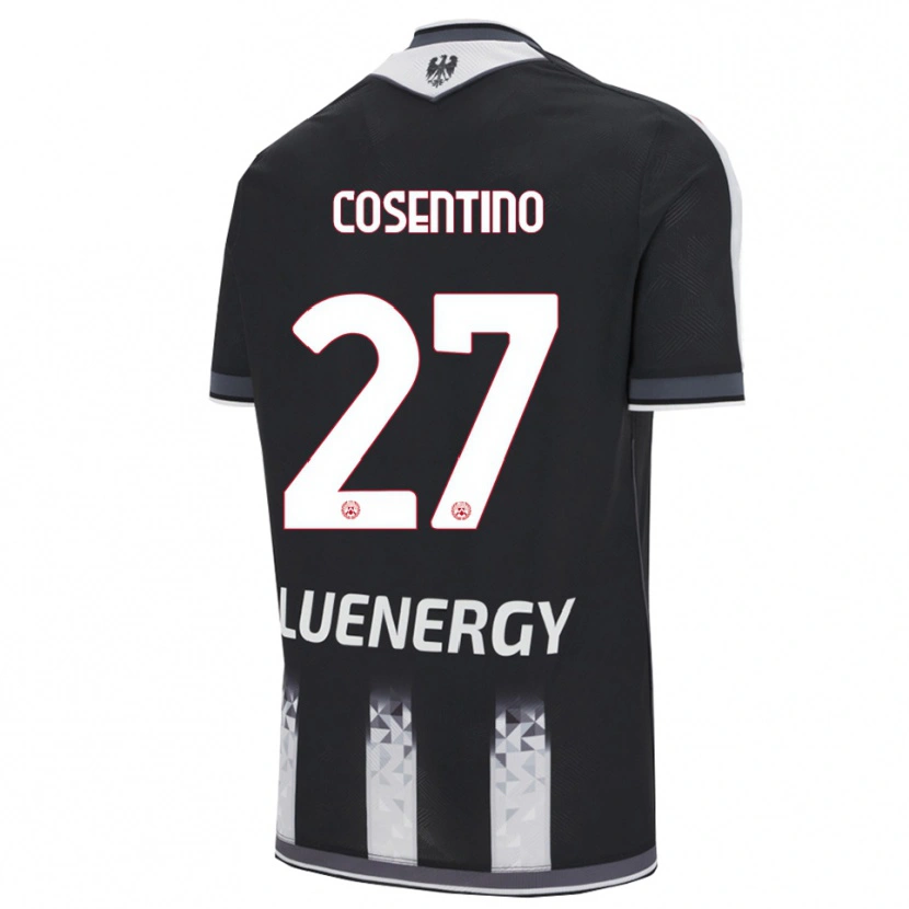 Danxen Män Sergio Cosentino #27 Svart Vit Hemmatröja Matchtröjor 2025/26 Tröjor T-Tröja