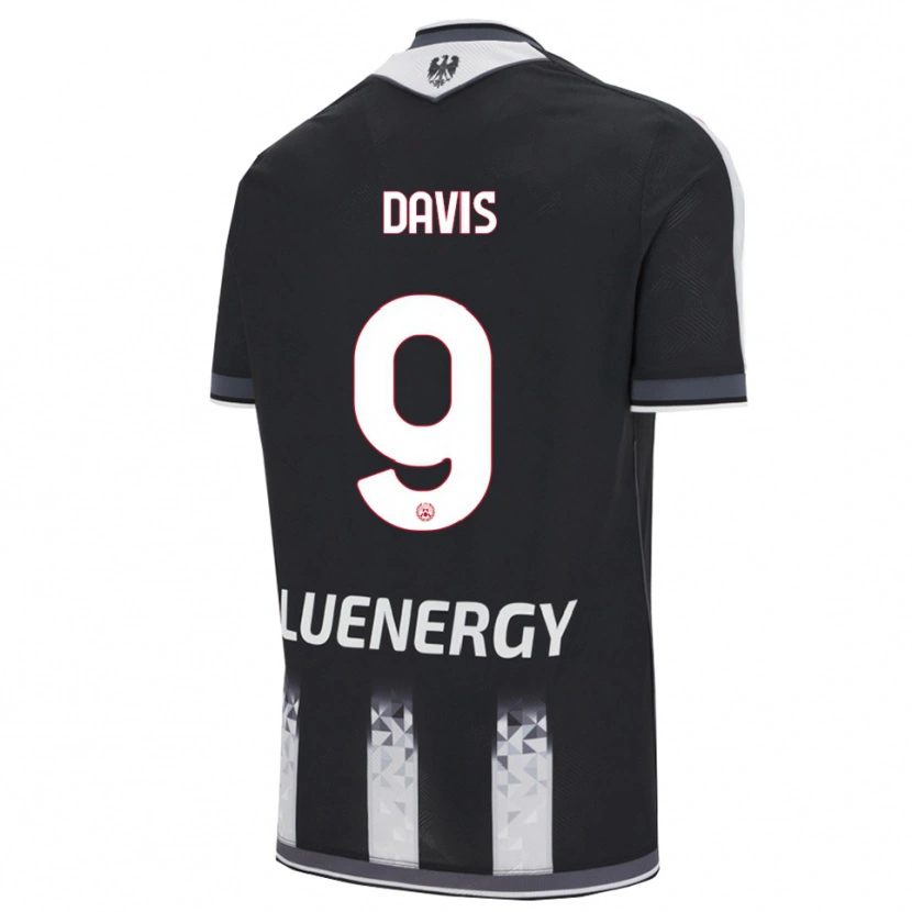Danxen Män Keinan Davis #9 Svart Vit Hemmatröja Matchtröjor 2025/26 Tröjor T-Tröja