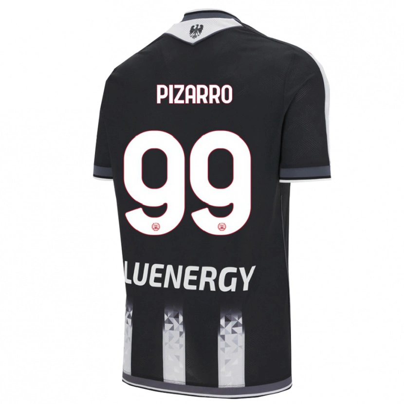 Danxen Män Damián Pizarro #99 Svart Vit Hemmatröja Matchtröjor 2025/26 Tröjor T-Tröja