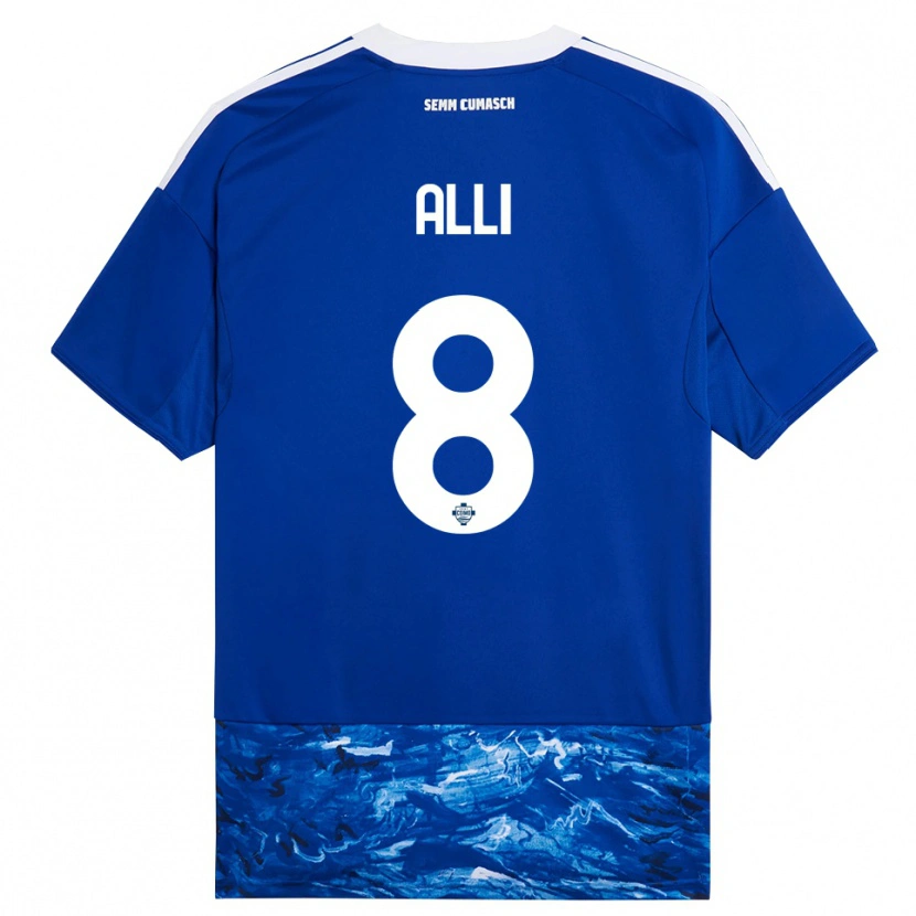 Danxen Män Dele Alli #8 Blå Vit Hemmatröja Matchtröjor 2025/26 Tröjor T-Tröja