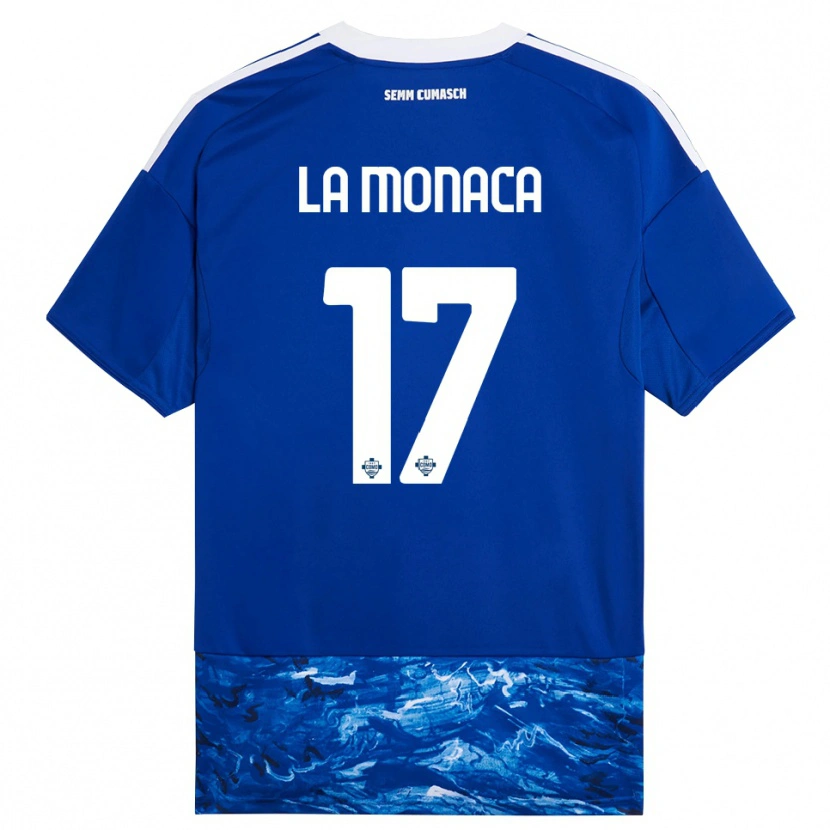 Danxen Män Michael La Monaca #17 Blå Vit Hemmatröja Matchtröjor 2025/26 Tröjor T-Tröja