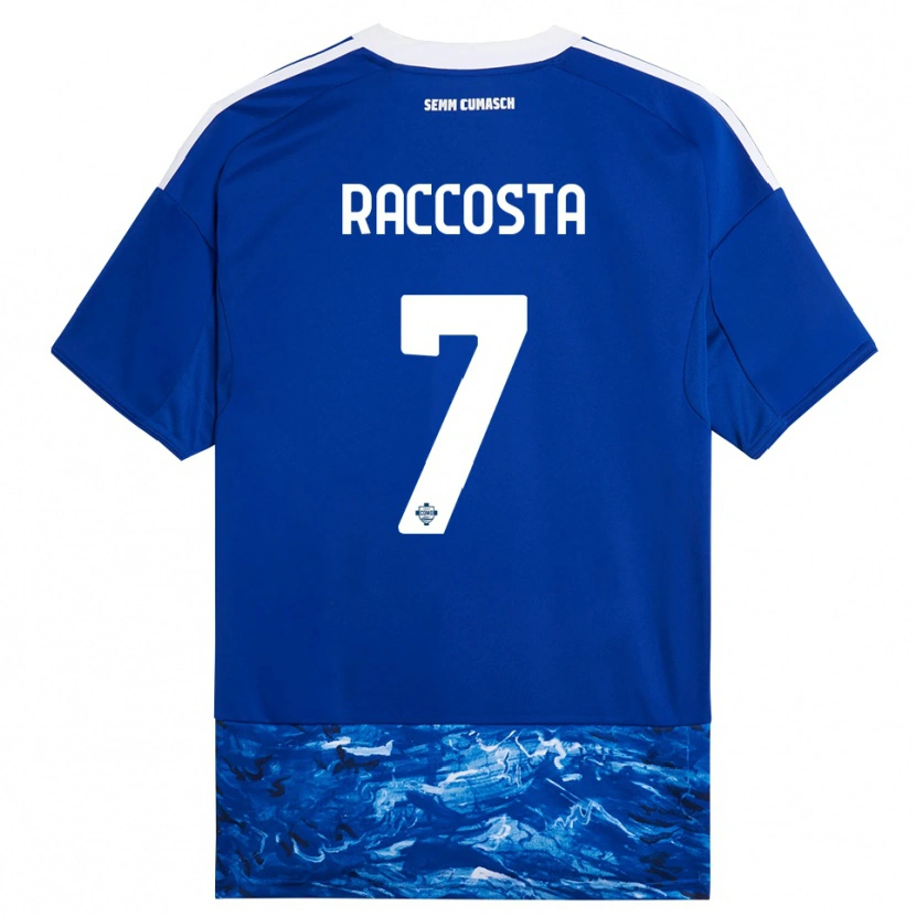 Danxen Män Jacopo Raccosta #7 Blå Vit Hemmatröja Matchtröjor 2025/26 Tröjor T-Tröja