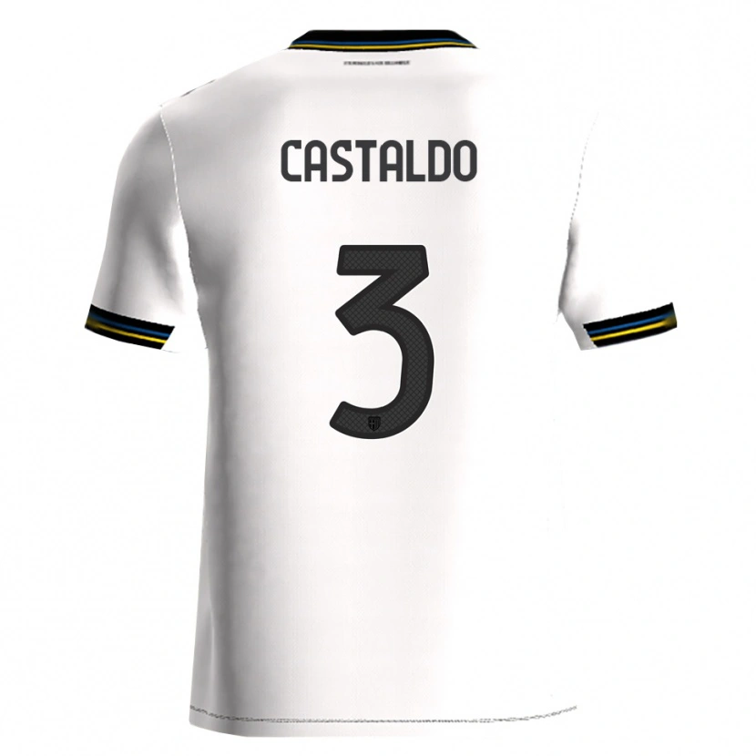 Danxen Män Antonio Castaldo #3 Vit Svart Hemmatröja Matchtröjor 2025/26 Tröjor T-Tröja