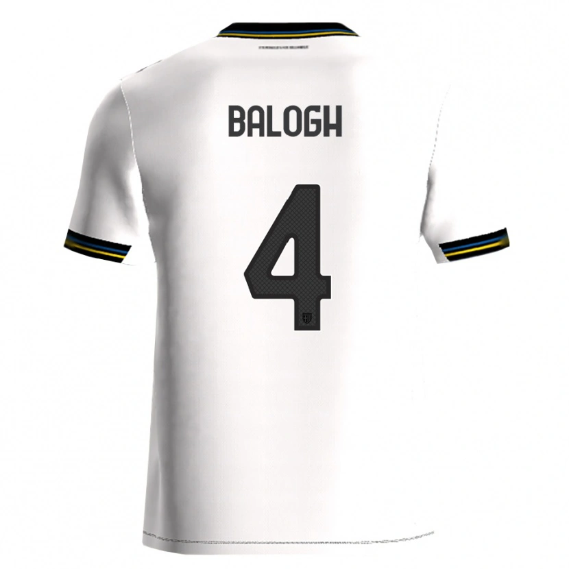 Danxen Män Botond Balogh #4 Vit Svart Hemmatröja Matchtröjor 2025/26 Tröjor T-Tröja