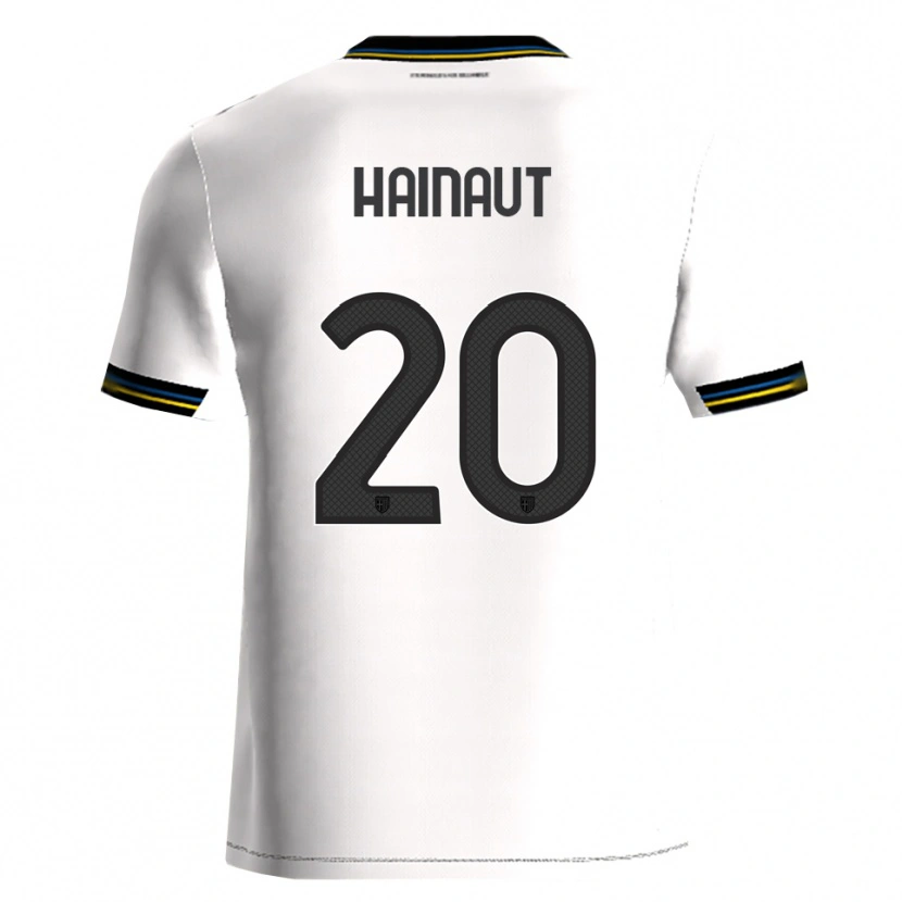 Danxen Män Antoine Hainaut #20 Vit Svart Hemmatröja Matchtröjor 2025/26 Tröjor T-Tröja