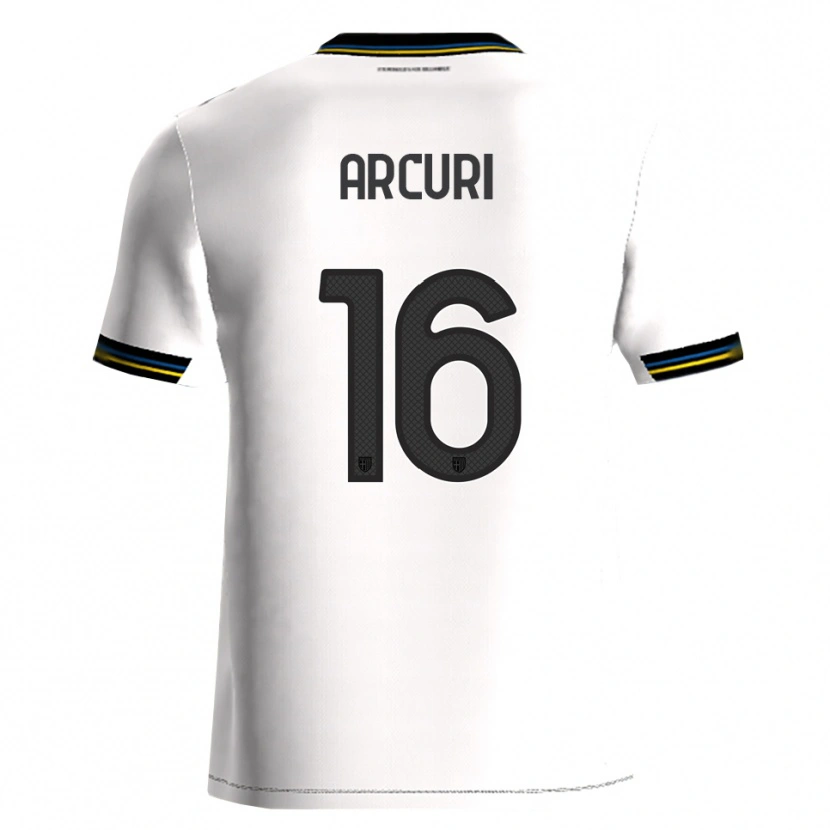 Danxen Män Francesco Arcuri #16 Vit Svart Hemmatröja Matchtröjor 2025/26 Tröjor T-Tröja