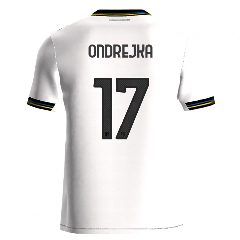 Danxen Män Jacob Ondrejka #17 Vit Svart Hemmatröja Matchtröjor 2025/26 Tröjor T-Tröja