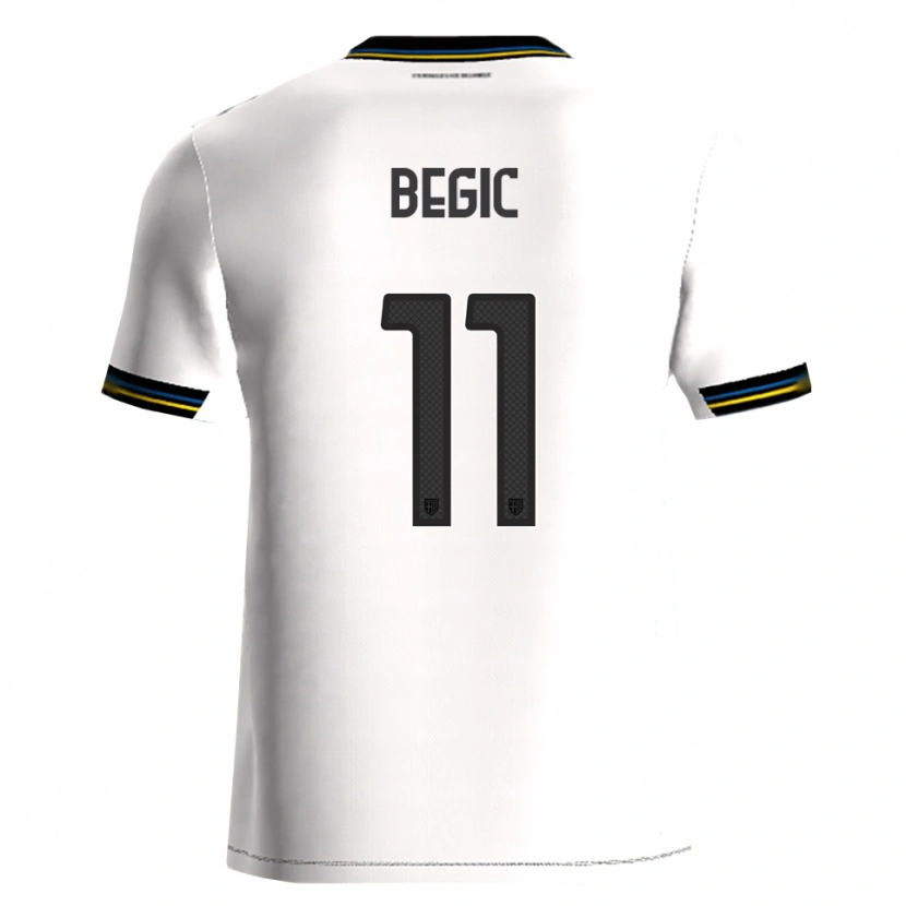Danxen Män Tjas Begic #11 Vit Svart Hemmatröja Matchtröjor 2025/26 Tröjor T-Tröja
