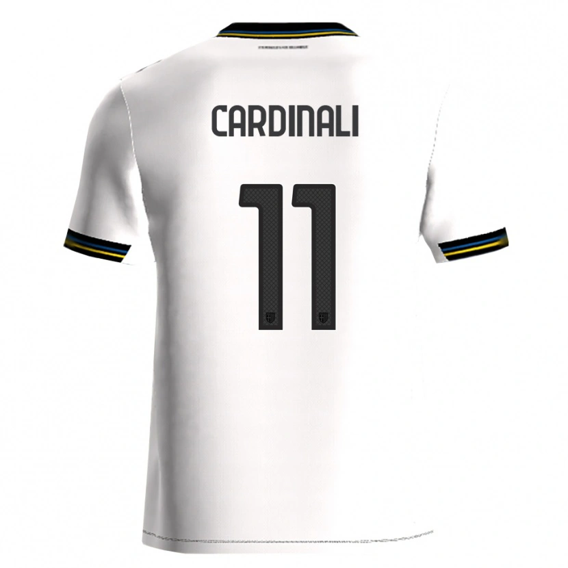 Danxen Män Alessandro Cardinali #11 Vit Svart Hemmatröja Matchtröjor 2025/26 Tröjor T-Tröja