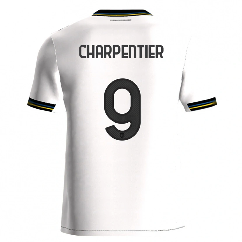 Danxen Män Gabriel Charpentier #9 Vit Svart Hemmatröja Matchtröjor 2025/26 Tröjor T-Tröja