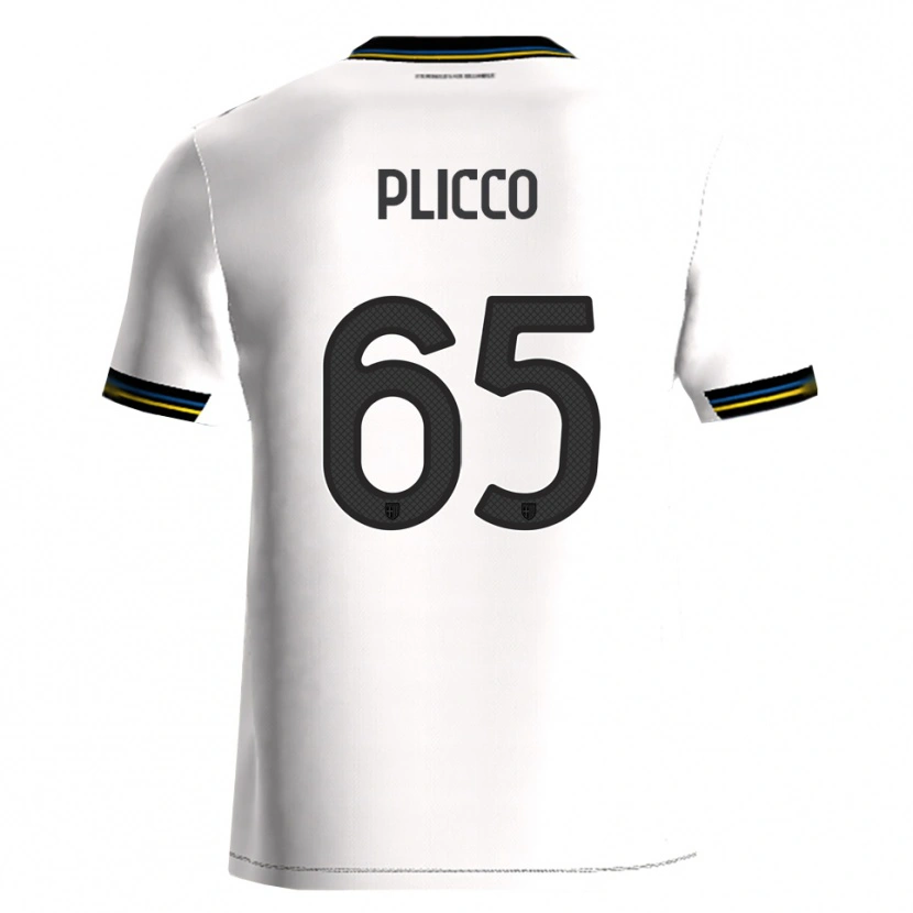 Danxen Män Elia Plicco #65 Vit Svart Hemmatröja Matchtröjor 2025/26 Tröjor T-Tröja