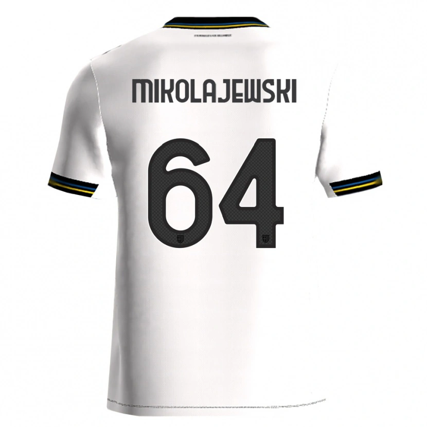 Danxen Män Daniel Mikolajewski #64 Vit Svart Hemmatröja Matchtröjor 2025/26 Tröjor T-Tröja