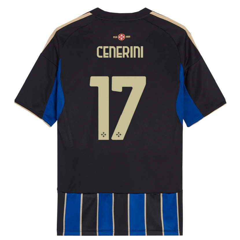 Danxen Män Marco Cenerini #17 Svart Blå Hemmatröja Matchtröjor 2025/26 Tröjor T-Tröja